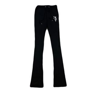 Si Tu Veux Black Superstack Men’s Sweatpants Size Medium